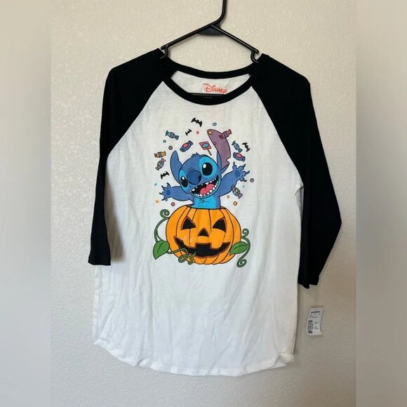 Disney Stitch Halloween 3/4 sleeve t-shirt - Picture 1 of 3